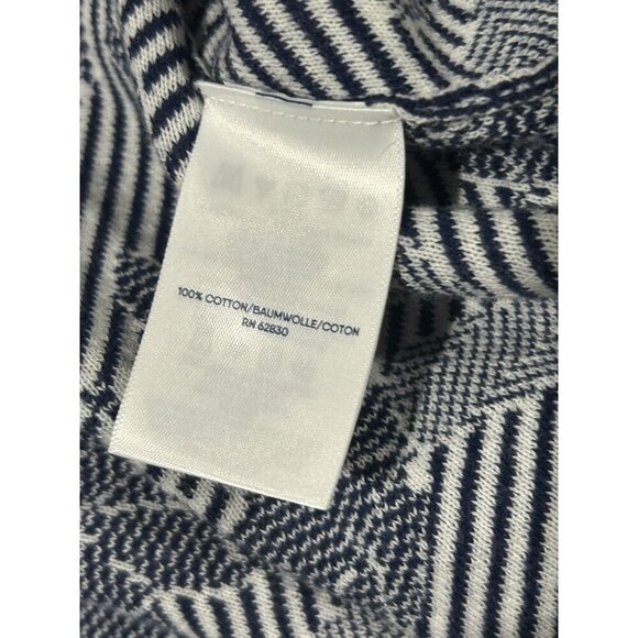 Lands End Cardigan Womens L 14 16 Blue Floral Open Front Super Soft Stretchy - Picture 8 of 9